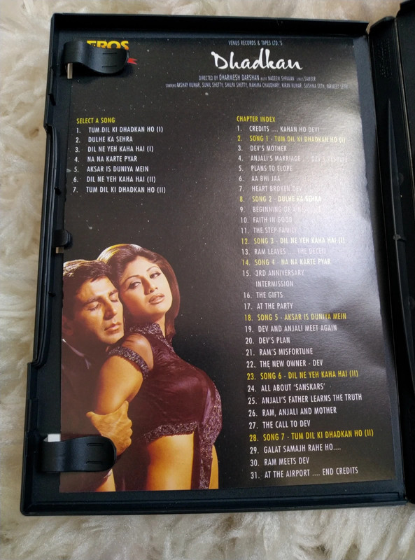 Dhadkan DVD Shilpa Shetty Akshay Kumar Bollywood Romance Film