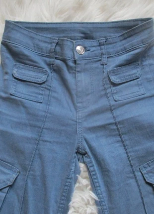 Pantalon pattes d'eph bleu marine, marque: COQUETTE, état: Très bon état, taille: XS / 34 / 6, 7,00 €, 8,05 € Protection acheteurs incluse