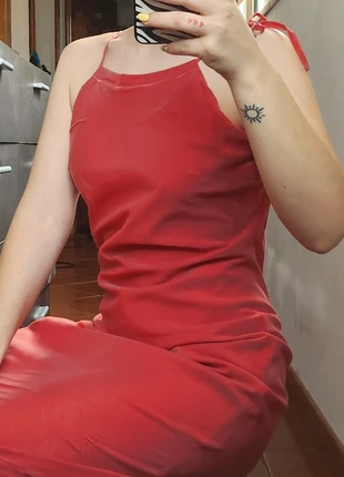 Ana Sousa vintage tie strap midi dress , marque: Ana Sousa, état: Très bon état, taille: S / 36 / 8, 15,00 €, 16,45 € Protection acheteurs incluse