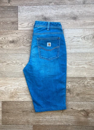 Short en Jean Carhartt Bleu Femme | Taille FR38 / W28 US | Original fit, merk: Carhartt, staat: Heel goed, maat: M / 38 / 10, € 10,00, € 11,20 inclusief Kopersbescherming