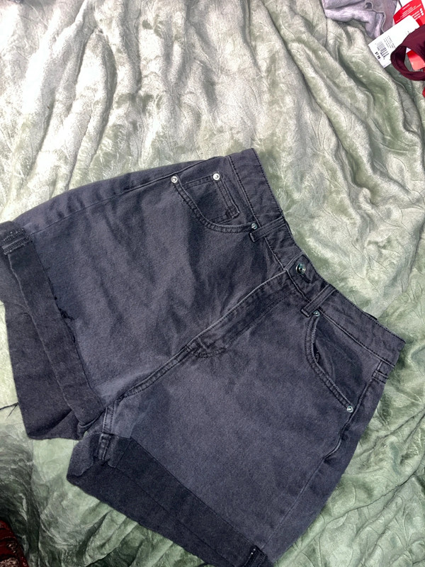 H&M denim shorts black 1