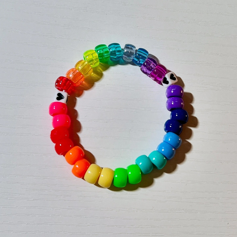 handmade beaded pride bracelets 3