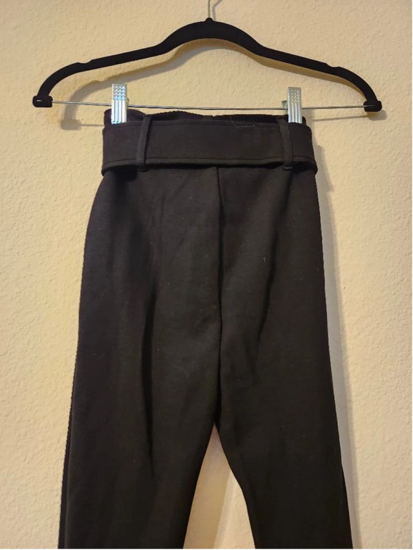 LESET Black Rio Belted Stirrup Pants - Size XS 5