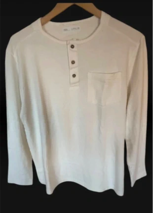 Camisola branca manga comprida Zara (Tamanho 14 - veste S homem), brand: Zara, condizioni: Nuovo senza cartellino, taglia: 14 anni / 164 cm, €5.00, €5.95 include la Protezione acquisti
