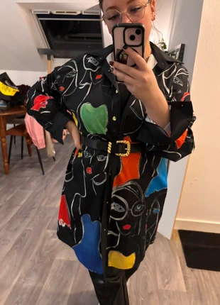 Chemise effet Picasso, brand: Aikha, condition: Very good, size: L / 40 / 12, €20.00, €21.70 includes Buyer Protection