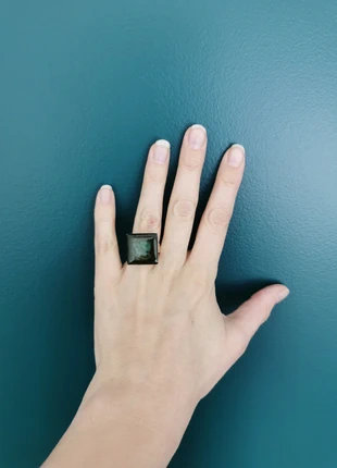 Bague carrée fantaisie taille reglable, marque: Fait Main, état: Très bon état, taille: Ajustable, 2,00 €, 2,80 € Protection acheteurs incluse