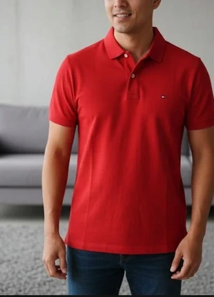Polo Rossa  Custom Fit, merk: Tommy Hilfiger, staat: Heel goed, maat: L, € 8,00, € 9,10 inclusief Kopersbescherming