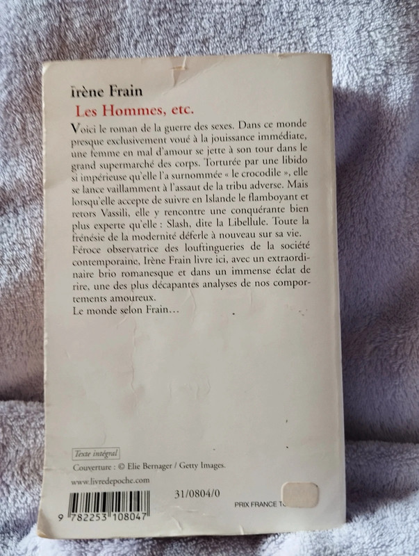 Livre Irène Frain - Les hommes, etc. 2