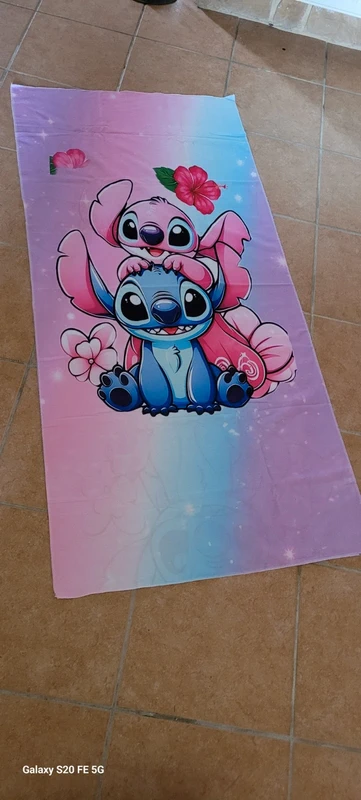 Serviette Plage Stitch Angel Disney
