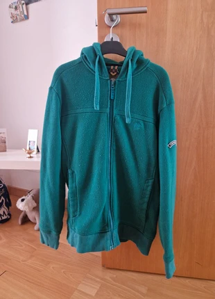 Casaco com Capuz e Fecho de Correr Integral para Homem em Verde Timberland, marca: Timberland, estado: Muito bom, tamanho: L, €29.99, €32.19 inclui Proteção do Comprador