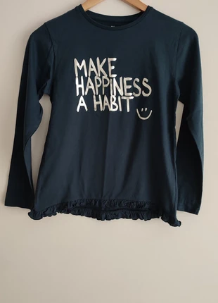 Dark blue long sleeve shirt for girls, marca: Zippy, estado: Novo sem etiquetas, tamanho: 12 anos / 152 cm, €6.00, €7.00 inclui Proteção do Comprador