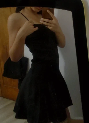 Vestido negro plateado h&m, marca: H&M Divided, estado: Nuevo sin etiquetas, tamaño: S / 36 / 8, 5,00 €, 5,95 € Protección al comprador incluida