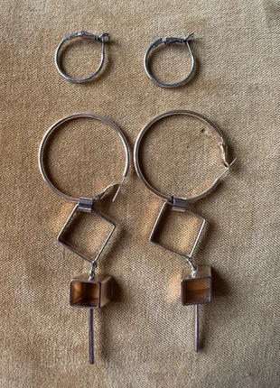 Boucles d’oreilles géométriques design, marque: sans marque, état: Très bon état, 12,00 €, 13,30 € Protection acheteurs incluse