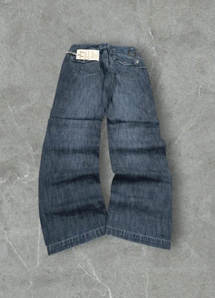 Denim Washed Embroidered Vintage WorkPant Y2K Baggy Fit 90s 2000s American Style Hip-Hop Rave (M), brand: Vintage Dressing, condizioni: Nuovo con cartellino, taglia: M, €24.99, €26.94 include la Protezione acquisti