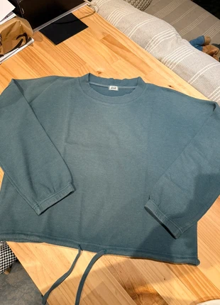 Sweat fin côtelé bleu canard, brand: Pimkie, condition: Very good, size: M / 38 / 10, €4.50, €5.43 includes Buyer Protection