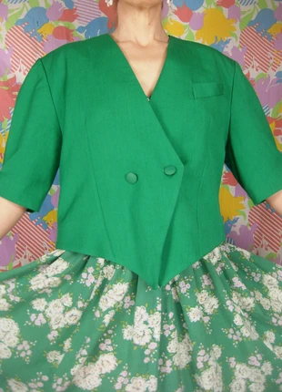 blazer vintage vert court années 80, brand: Vintage Dressing, condition: Very good, size: XL / 42 / 14, €29.00, €31.15 includes Buyer Protection Pro