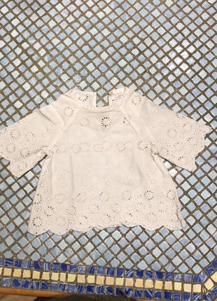 Blouse, tunique broderie anglaise , marca: Bout'chou, estado: Muito bom, tamanho: 6-9 meses / 68 cm, €7.00, €8.05 inclui Proteção do Comprador