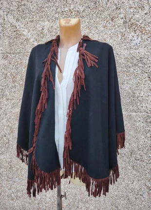 Poncho de lã, wool poncho, poncho en laine, poncho de lana, poncho in lana, marca: Hobby, estado: Muito bom, tamanho: Tamanho único, €25.00, €26.95 inclui Proteção do Comprador