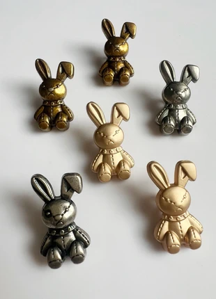 Adorable bunny metal buttons - set of 6, brand: Buttons, condition: New without tags, £4.50, £5.43 includes Buyer Protection