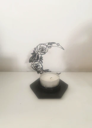 Bougeoir lune fleuries interchangeable , marke: Impression, zustand: Neu, 10,00 €, 11,20 € beinhaltet Vinted-Käuferschutz Pro