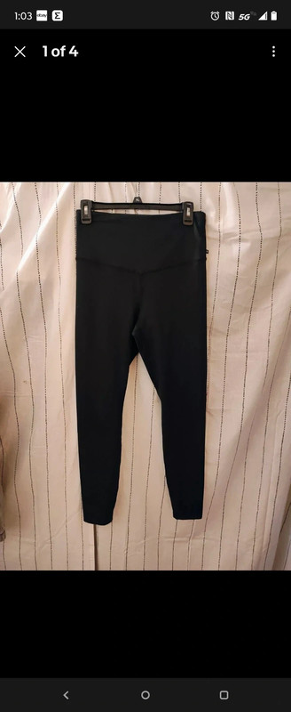 Marika tek  Black Leggings Women Size L - High Rise - Interior Pocket 1