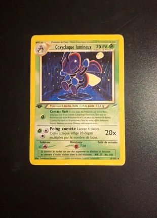 Coxyclaque lumineux édition 1 neo destiny, brand: Pokémon, condizioni: Buone, €100.00, €105.70 include la Protezione acquisti