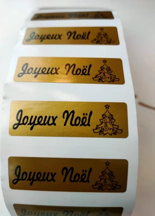 Étiquettes autocollantes Joyeux Noël 🎄, marque: Noël, état: Neuf sans étiquette, 1,90 €, 2,70 € Protection acheteurs incluse