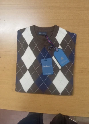 Maglia Nuova girocollo Intarsio rombi Cachemire, marque: Cachemire, état: Neuf avec étiquette, taille: M, 22,00 €, 23,80 € Protection acheteurs incluse