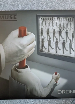 Muse Drones super deluxe edition, 2 x red LP, CD, dvd, prints, trifold, condition: Very good, £57.00, £60.55 includes Buyer Protection