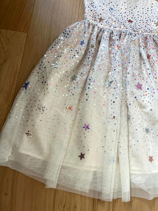 Robe de soirée H&M 8 ans paillettes doublée jupon 2