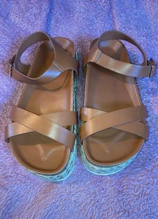 Friends Like These | Tan Cross-Strap Platform Sandals | Size UK 6 W / EU 39 | New, brand: Friends Like These, condition: New without tags, size: 39, €14.99, €16.44 includes Buyer Protection