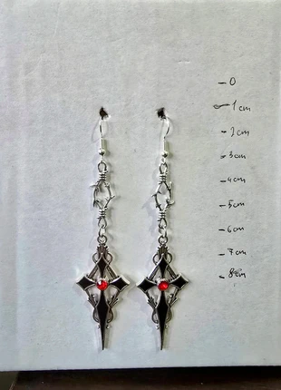 Cross gothic earrings, brand: gothic, condition: New without tags, £5.00, £5.95 includes Buyer Protection