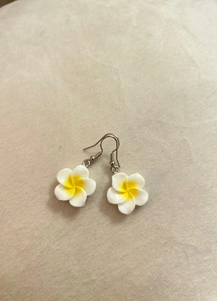 Boucles d’oreilles élégantes avec fleurs de tiaré – Fait main, marca: Fait Main, estado: Novo com etiquetas, €6.00, €7.00 inclui Proteção do Comprador