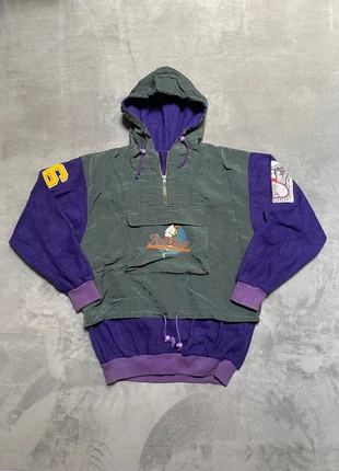 Sudadera Cortavientos Baseball 80s Vintage Colorblock Hoodie Windbreaker Hybrid, marque: Vintage Dressing, état: Très bon état, taille: L, 30,00 €, 32,20 € Protection acheteurs incluse