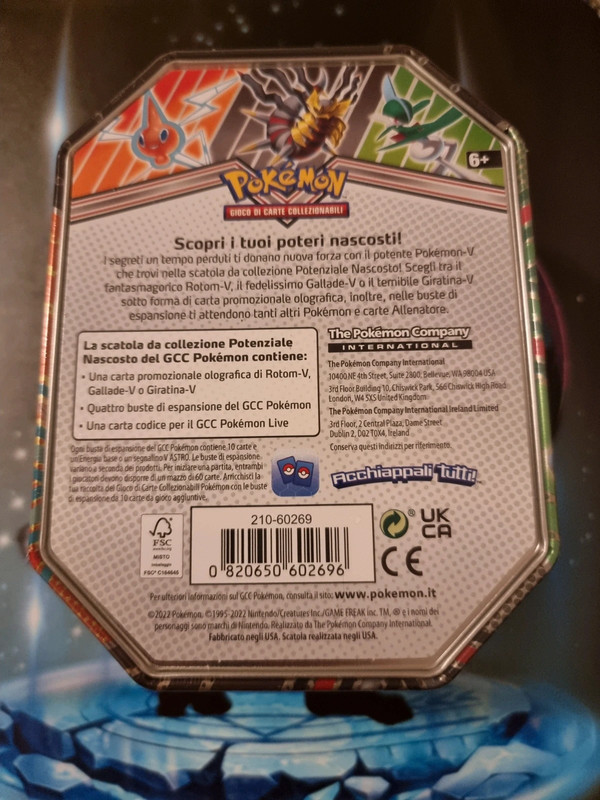 Pokemon Tin Potenziale Nascosto Rotom THE POKEMON COMPANY