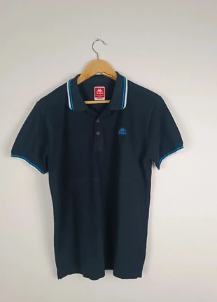 Polo / t-shirt kappa noir logo brodé bleu taille M homme, merk: Kappa, staat: Heel goed, maat: M, € 5,00, € 5,95 inclusief Kopersbescherming