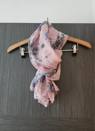 Foulard voile fleuri rose, brand: sansnom., condizioni: Ottime, €1.50, €2.28 include la Protezione acquisti