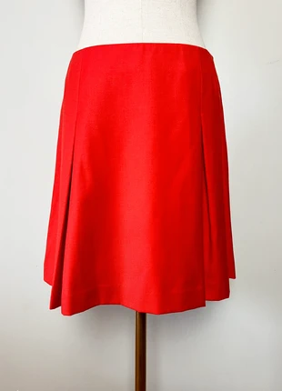Jupe Courte Comptoir des Cotonniers Rouge Orangé - Laine & Cachemire - Plis Plats, brand: Comptoir des Cotonniers, condition: Very good, size: S / 36 / 8, €22.00, €23.80 includes Buyer Protection Pro