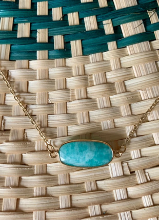 Collier pierre fine et plaqué or, marque: Pierre, état: Très bon état, 35,00 €, 37,45 € Protection acheteurs incluse