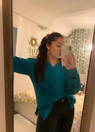 Pull bleu vintage pour femme, marque: Vintage, état: Neuf sans étiquette, taille: L / 40 / 12, 10,00 €, 11,20 € Protection acheteurs incluse