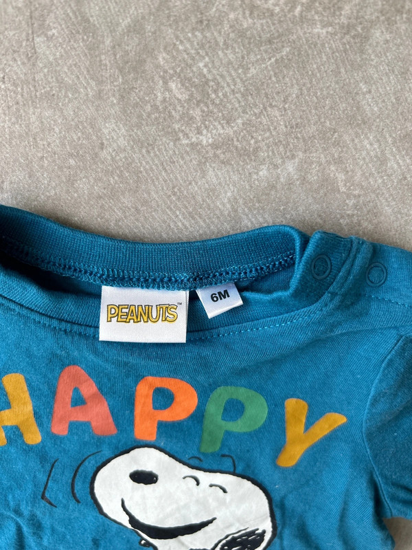 Manche longue bébé snoopy 6 mois - photo numéro 3