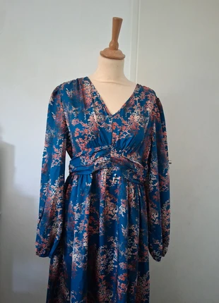 Robe bleu avec motif corail, brand: Shein, condition: New without tags, size: XL / 42 / 14, €2.00, €2.80 includes Buyer Protection