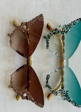 Y2K butterfly sequin/glitter sunglasses, brand: other, condition: New without tags, £12.00, £13.30 includes Buyer Protection