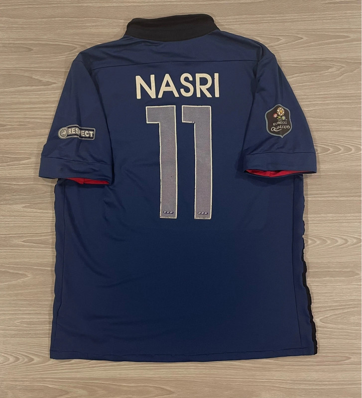 Nike 2012 Euros Samir Nasir #11 France National Soccer Jersey Men’s Size Small 1