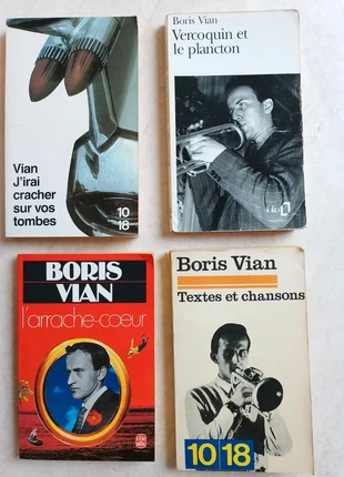 Lot de 4 livres anciens de Boris Vian, zustand: Zufriedenstellend, 1,50 €, 2,28 € inklusive Vinted-Käuferschutz