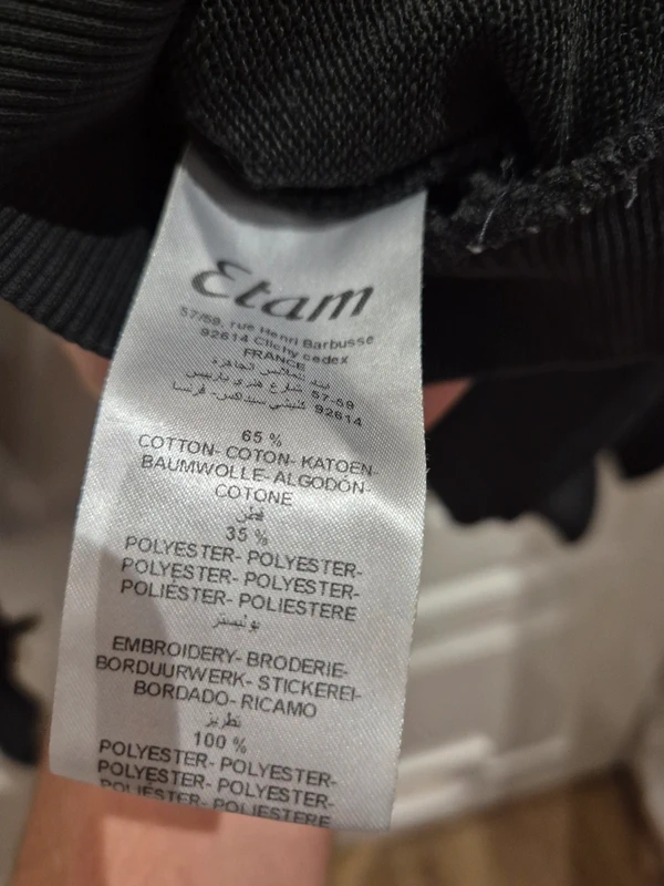 Sweat noir #etam L - photo numéro 6
