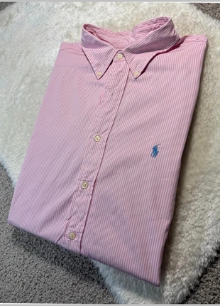Chemise Ralph Lauren "Classic Fit" à manches longues rayée rose et blanc 443N, marca: Ralph Lauren, estado: Muy bueno, tamaño: XL, 33,80 €, 36,19 € Protección al comprador Pro incluida