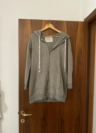 Felpa lunga con zip e cappuccio da donna Fred Mello, marca: Fred Mello, estado: Satisfactorio, tamaño: M / 38 / 10, 10,00 €, 11,20 € Protección al comprador incluida