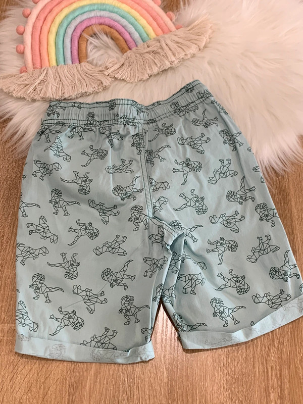 Short mi long bébé garçon vert motif dinosaures, Lupilu 4-6 ans 2