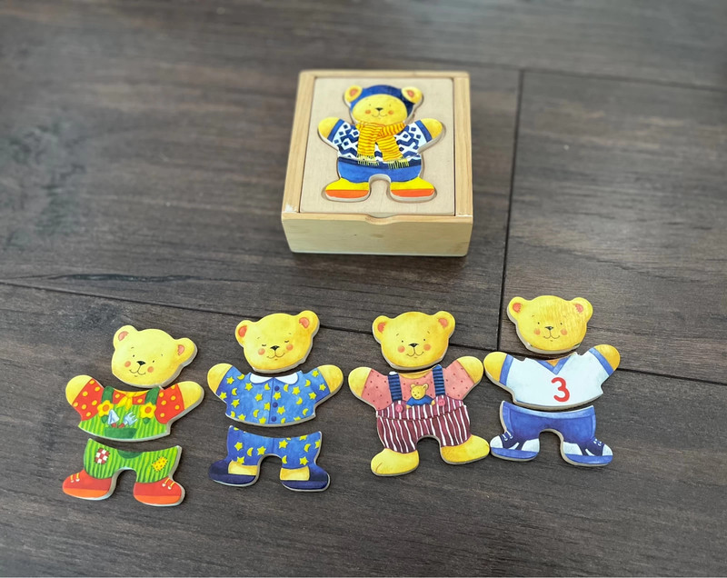 Puzzle personnage à habiller en bois Enfant 3 ans + - Un jeux des jouets